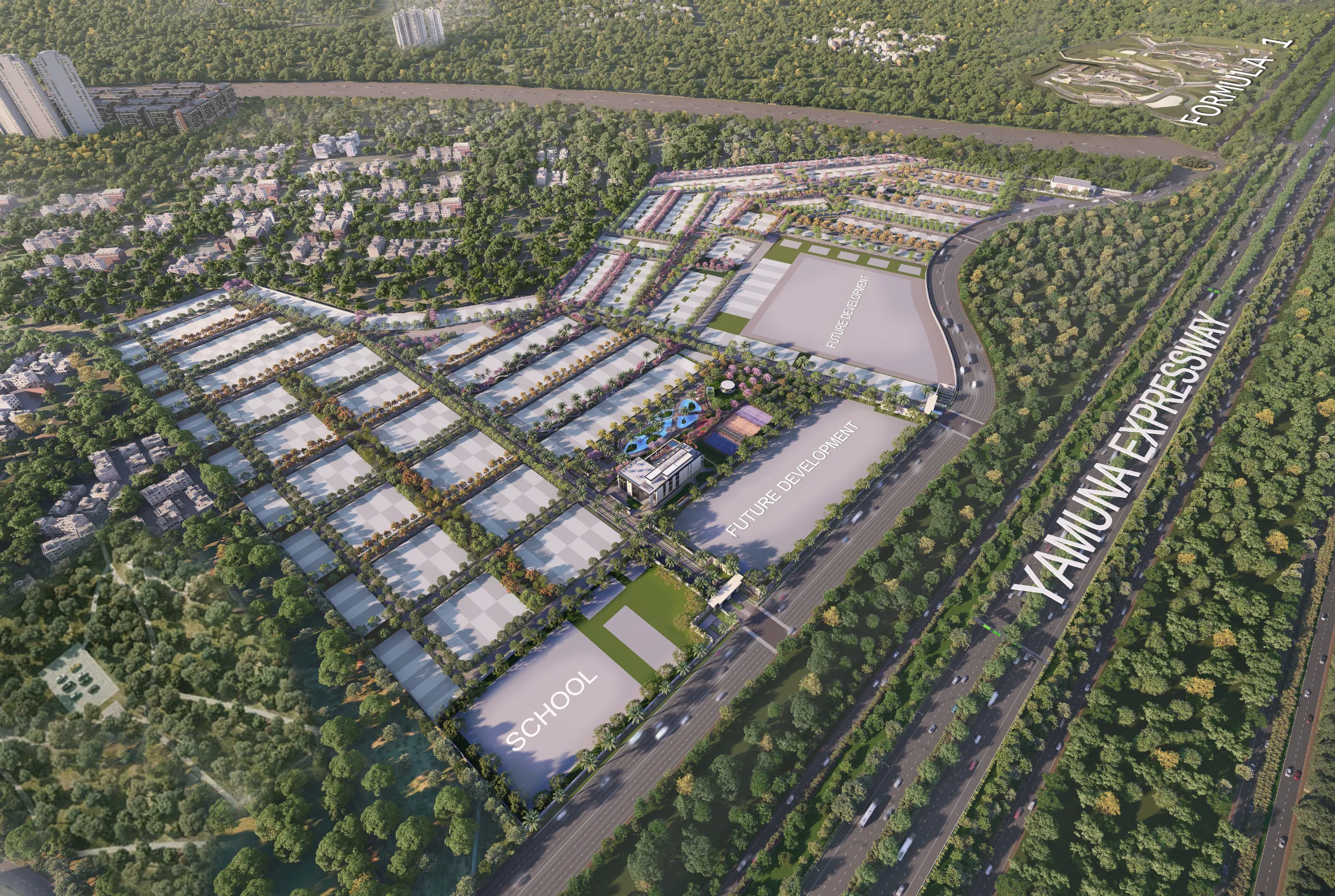 Ace Acreville - Areial Day View