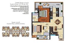 Affordable flats in Noida Extension Floor Plan