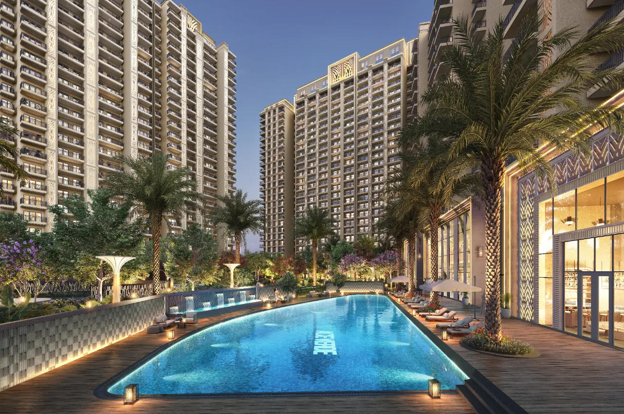 Ace Verde - Pool Night View