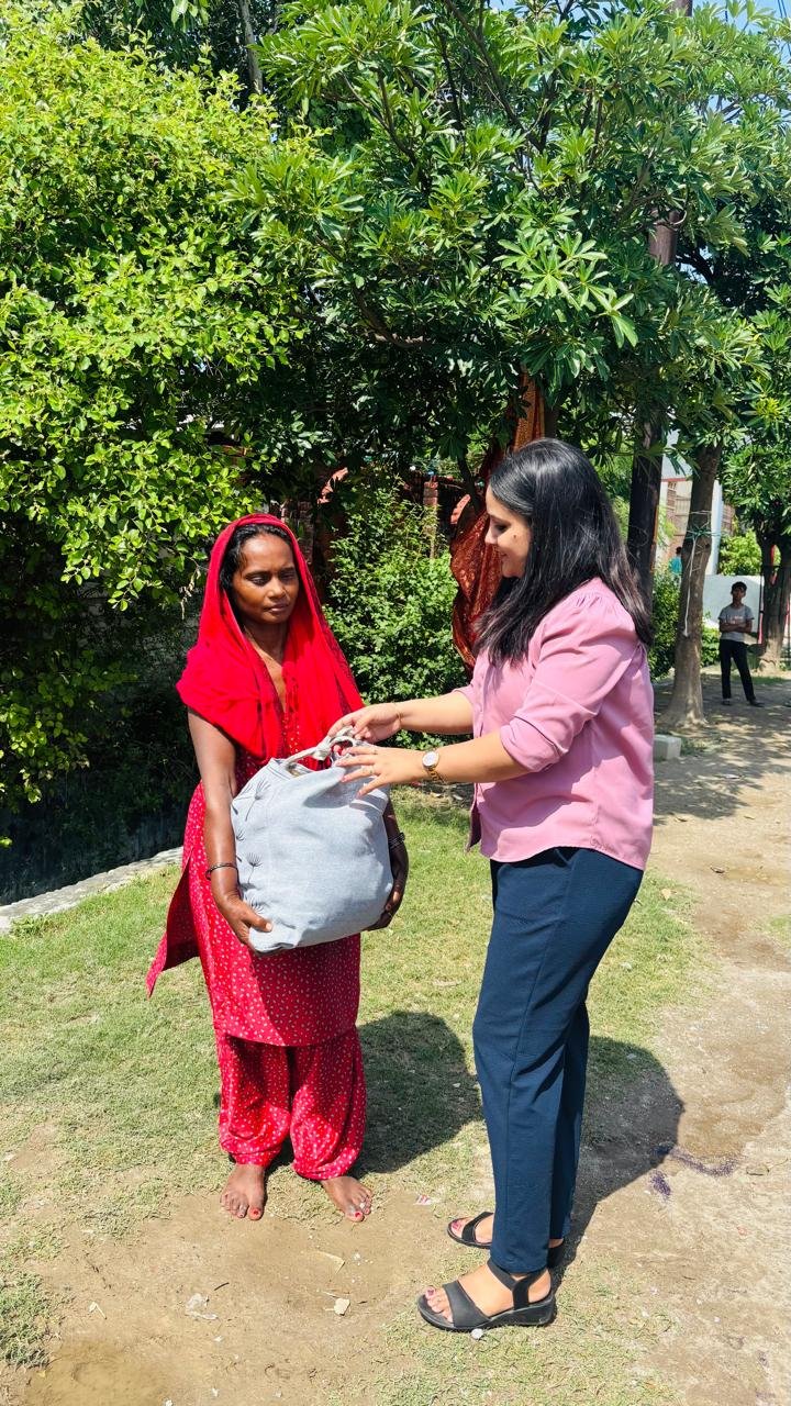 food distribution in slums area