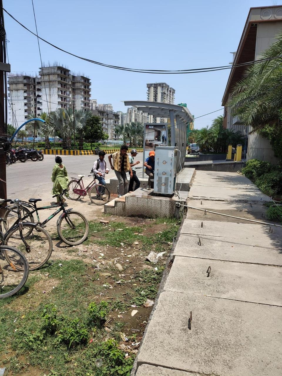 INSTALLING WATER DISPENSERS FOR PUBLIC AND TROUGHS, FOOD CONTAINERS FOR ANIMALS